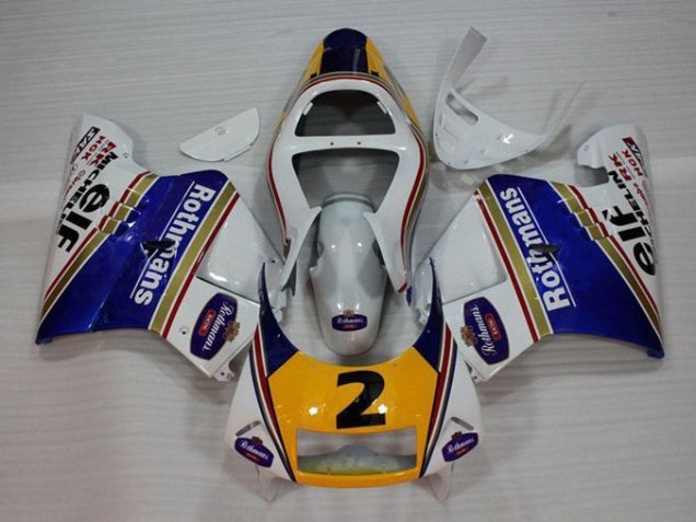 Blanc Bleu Jaune Carénage Moto Honda NSR 250 MC28 P4 1994-1996