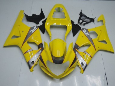 Jaune et Gris Carénage Moto Suzuki GSXR 1000 K1 2000-2002