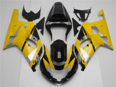 Jaune Noir Carénages Moto Suzuki GSXR 600 / 750 K1 K2 K3 2001-2003