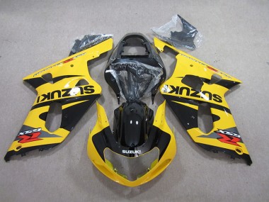 Jaune Noir Carénage Moto Suzuki GSXR 600 K1 K2 K3 2001-2003