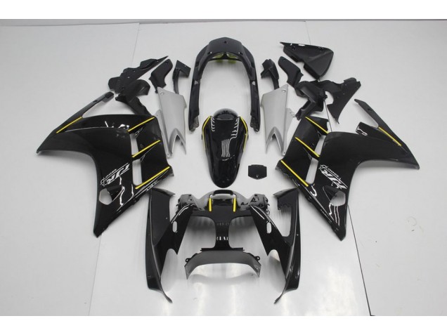 Noir Jaune Carénage Moto Yamaha FJR 1300 2001-2005