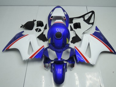 Bleu et Blanc Carénage Moto Honda VFR 800 2002-2013