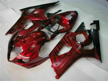 Rouge Carénage Moto Suzuki GSXR 1000 K3 2003-2004