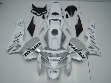 Blanc Argent Noir Repsol Carénage Moto Honda CBR 600 RR 2005-2006