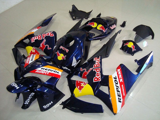 Bleu Foncé Red Bull Repsol Carénage Moto Honda CBR 600 RR 2005-2006