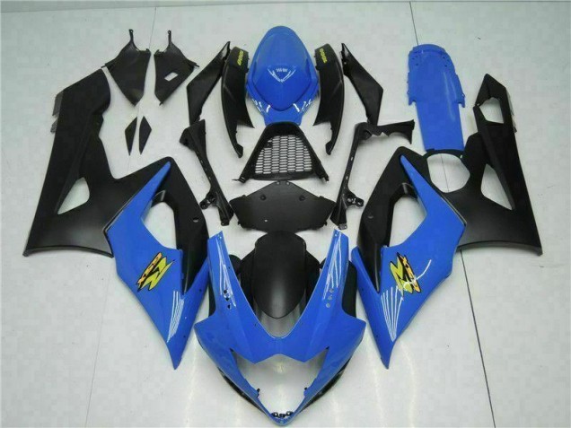 Bleu Noir Kit Carénages Motos Suzuki GSXR 1000 K5 2005-2006