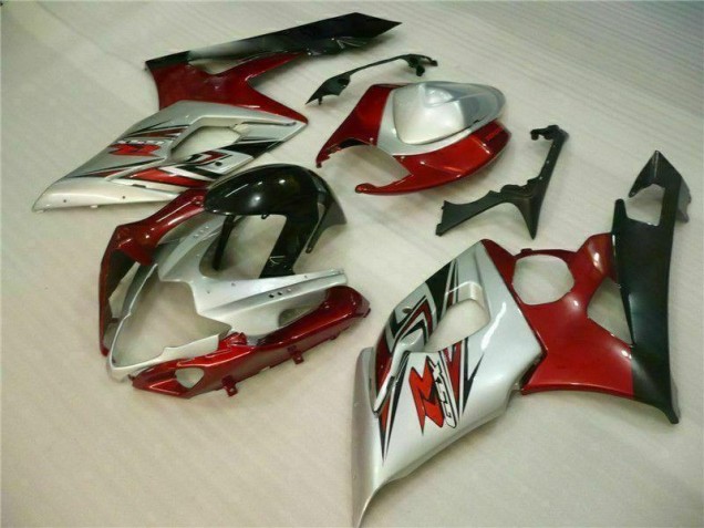 Rouge Blanc Carénage Moto Suzuki GSXR 1000 K5 2005-2006