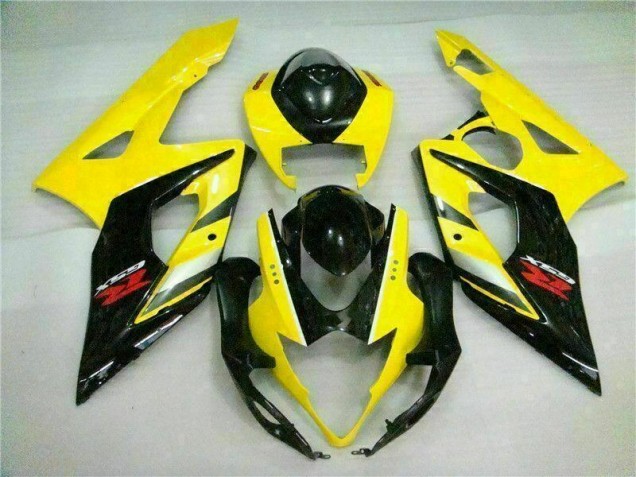 Jaune Noir Carénage Moto Suzuki GSXR 1000 K5 2005-2006