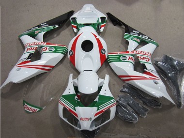 Blanc Vert Rouge Castrol Carénage Moto Honda CBR 1000 RR 2006-2007