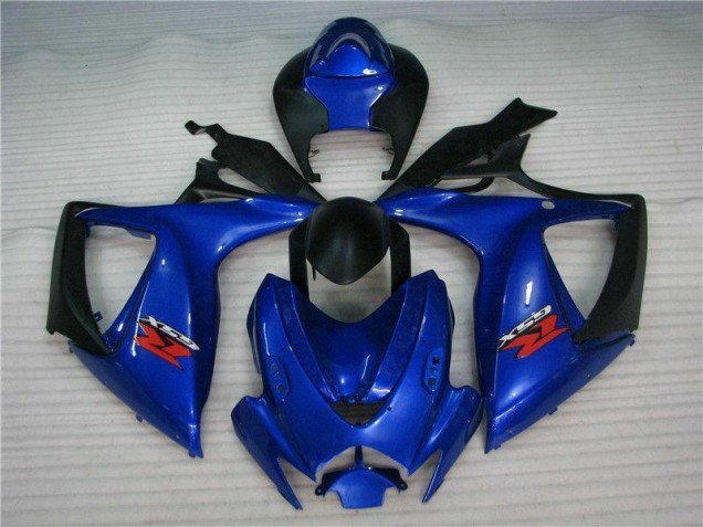 Bleu Carénages Moto ABS Suzuki GSXR 600 / 750 K6 2006-2007