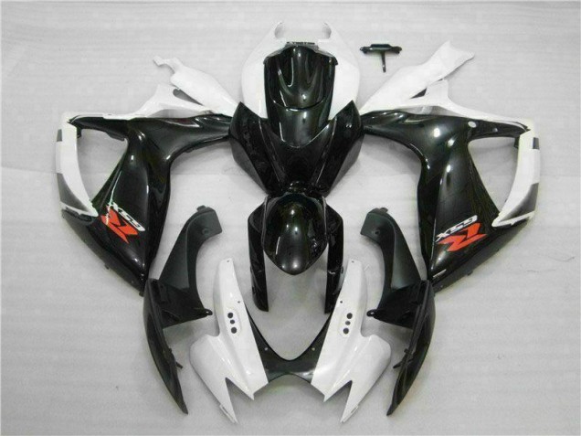 Blanc Noir Carénages Moto Suzuki GSXR 600 / 750 K6 2006-2007