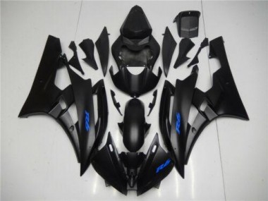 Noir Bleu Carénage Moto Yamaha R6 2006-2007