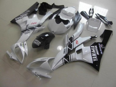 Noir Blanc Carénages Moto Yamaha R6 2006-2007