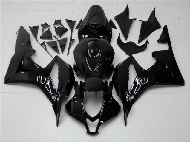 Noir Brillant Carénage Moto Honda CBR 600 RR 2007-2008