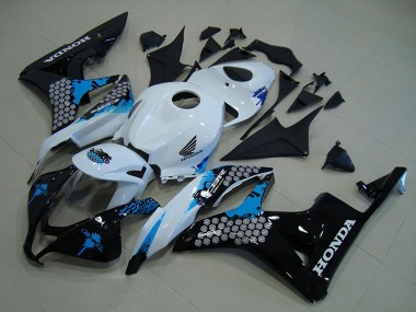 Blanc Noir Bleu Carénage Moto Honda CBR 600 RR 2007-2008