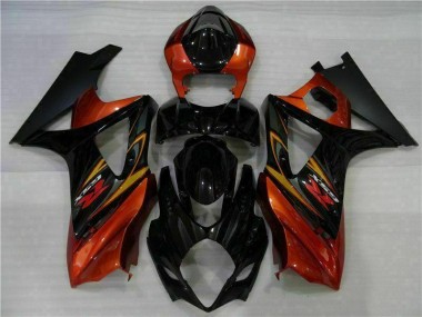 Noir Kit Carénages Motos Complet Suzuki GSXR 1000 K7 2007-2008