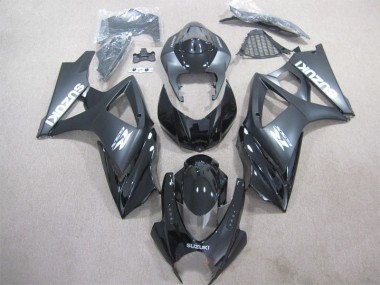 Noir Kit Carénages Motos Suzuki GSXR 1000 K7 2007-2008