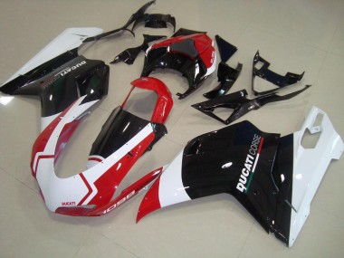 Corse Carénages Moto Ducati 848 1098 1198 2007-2014