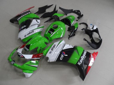 Vert Blanc Noir Carénages Moto Kawasaki ZX 250R 2008-2012