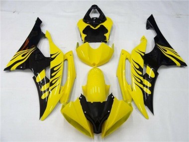 Jaune Noir Carénage Moto Yamaha R6 2008-2016