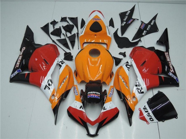 Orange Rouge Noir Repsol Carénage Moto Honda CBR 600 RR 2009-2012