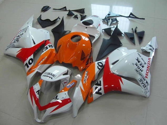 Blanc Nouveau Repsol Carénage Moto Honda CBR 600 RR 2009-2012