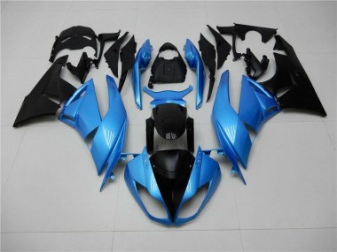 Bleu Noir Carénages Moto Kawasaki ZX6R 2009-2012