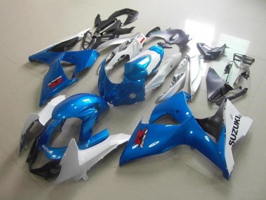 Blanc Bleu Carénages Moto Suzuki GSXR 1000 K9 2009-2016