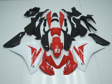 Rouge Blanc 93 Carénage Moto Honda CBR 125 R 2011-2013