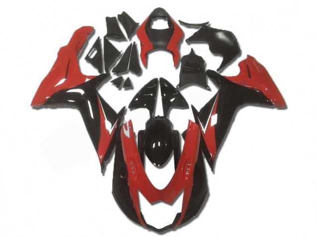 Rouge Noir Carénages Moto Suzuki GSXR 600 / 750 K11 2011-2024