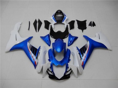 Bleu Blanc Carénages Moto Suzuki GSXR 600 / 750 K11 2011-2024