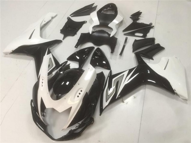 Noir Blanc Carénages Moto Suzuki GSXR 600 / 750 K11 2011-2024