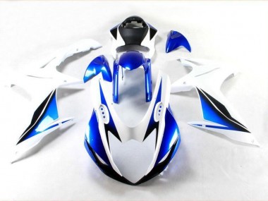 Bleu Blanc Kit Carénages Motos Complet Suzuki GSXR 600 / 750 K11 2011-2024