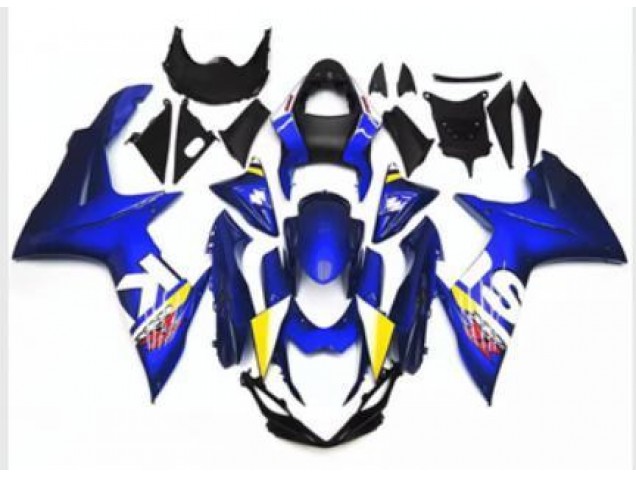 Bleu Blanc Carénage Moto Suzuki GSXR 600 / 750 K11 2011-2024