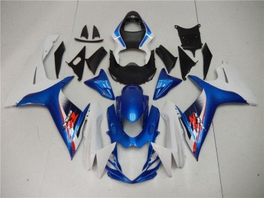 Bleu Blanc Carrosserie Moto Suzuki GSXR 600 / 750 K11 2011-2024