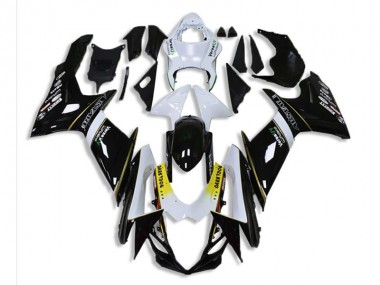 Noir Blanc Carénage Moto Suzuki GSXR 600 / 750 K11 2011-2024