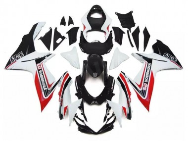 Blanc Rouge Noir Carénage Moto Suzuki GSXR 600 / 750 K11 2011-2024