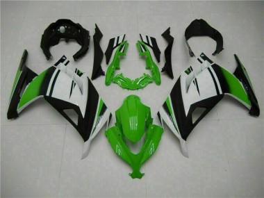 Vert Noir Argent Carénage Moto Kawasaki EX300 2013-2016