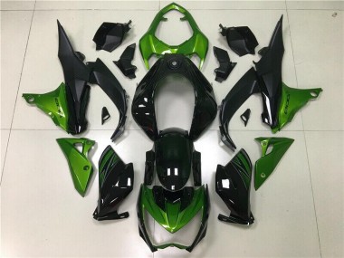 Vert Noir Carénages Moto Kawasaki Z800 2013-2016