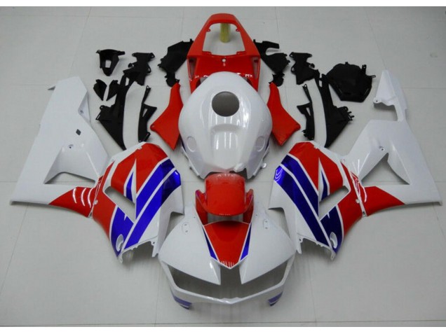 Blanc Bleu Rouge Carénage Moto Honda CBR 600 RR 2013-2023